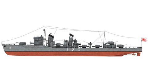 IJN Fubuki - port side view