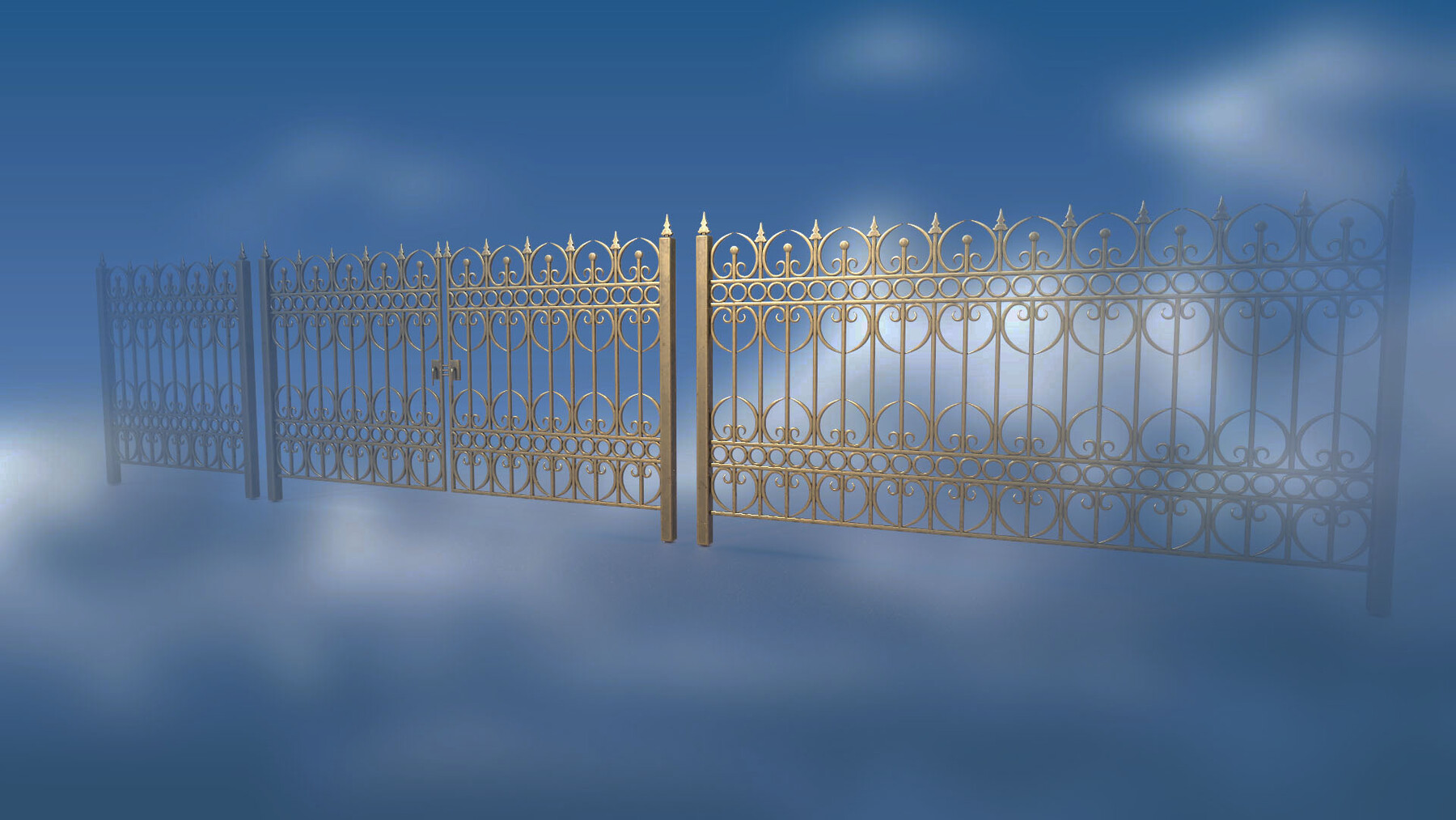 ArtStation - Gate and fence Metal Art JPEG PNG 2 texture packs Low-poly ...