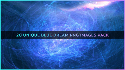 20 Unique Blue Dream PNG Images Pack