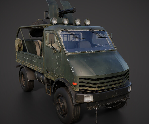 ArtStation military car Game Assets