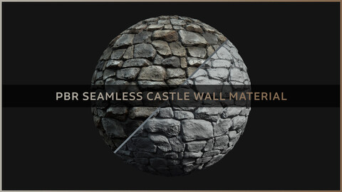 PBR Seamless Castle Wall Material - SBSAR - 4k Texture