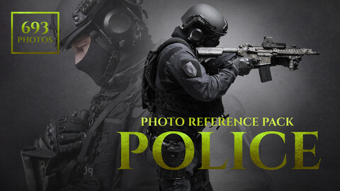 A Police  Photo Reference Pack For Artists 693 JPEGs noAI