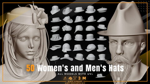 50 Women's and Men's Hats