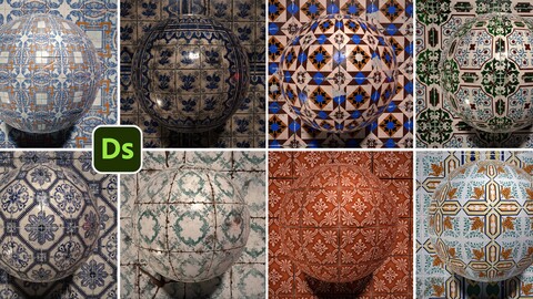 Portuguese Tiles (Lisbon based) 8 tiles pack