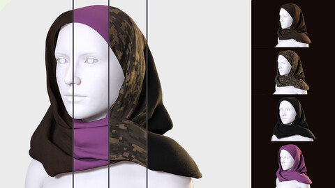 islam Hijab Low-poly