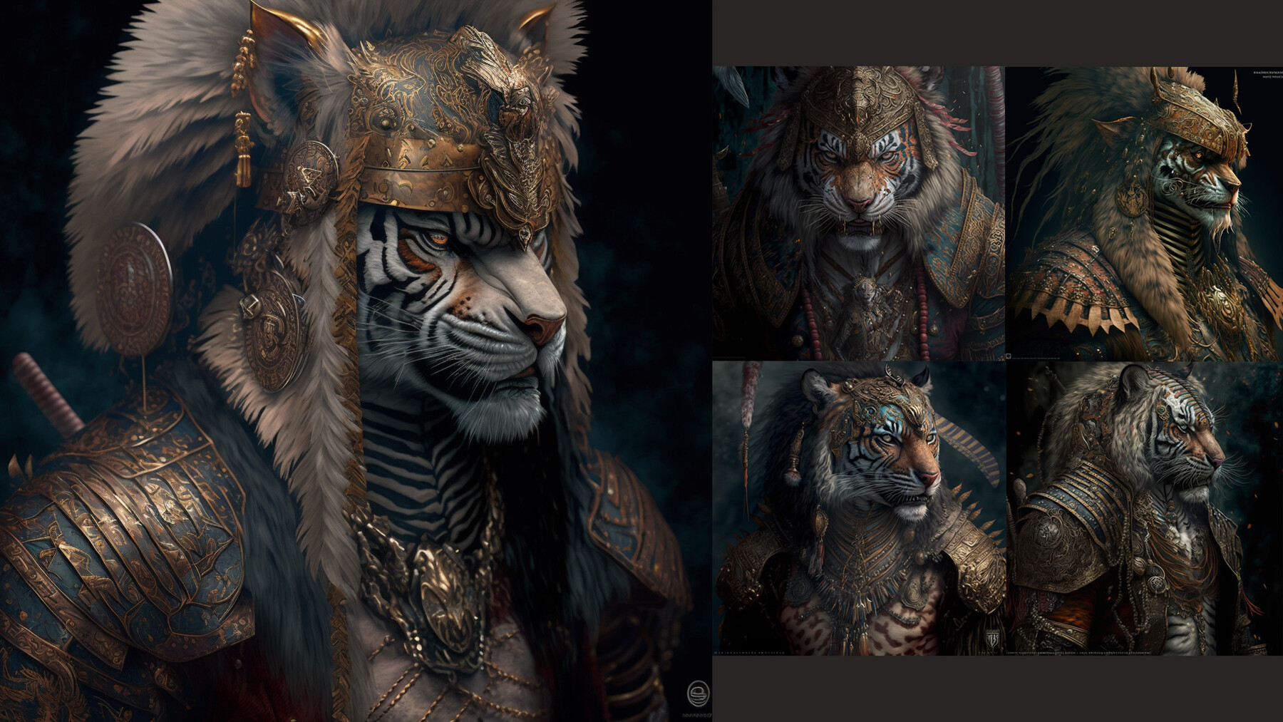 Artstation 200 Tiger Warrior Reference Pack Vol01 Artworks