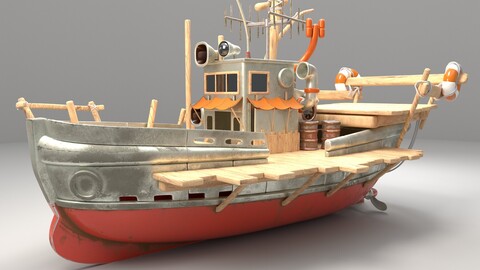 3D Boat Modeling & Texturing