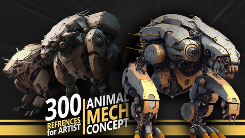 300 Animal Mech Concept - References for Artist