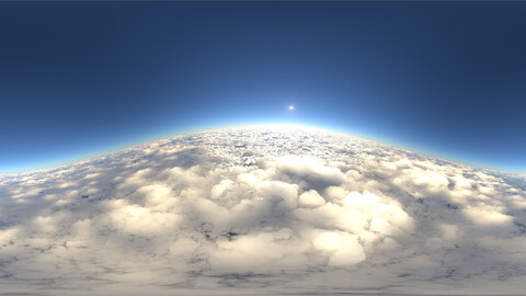 Sea of Clouds Above Planet HDRI - 16k