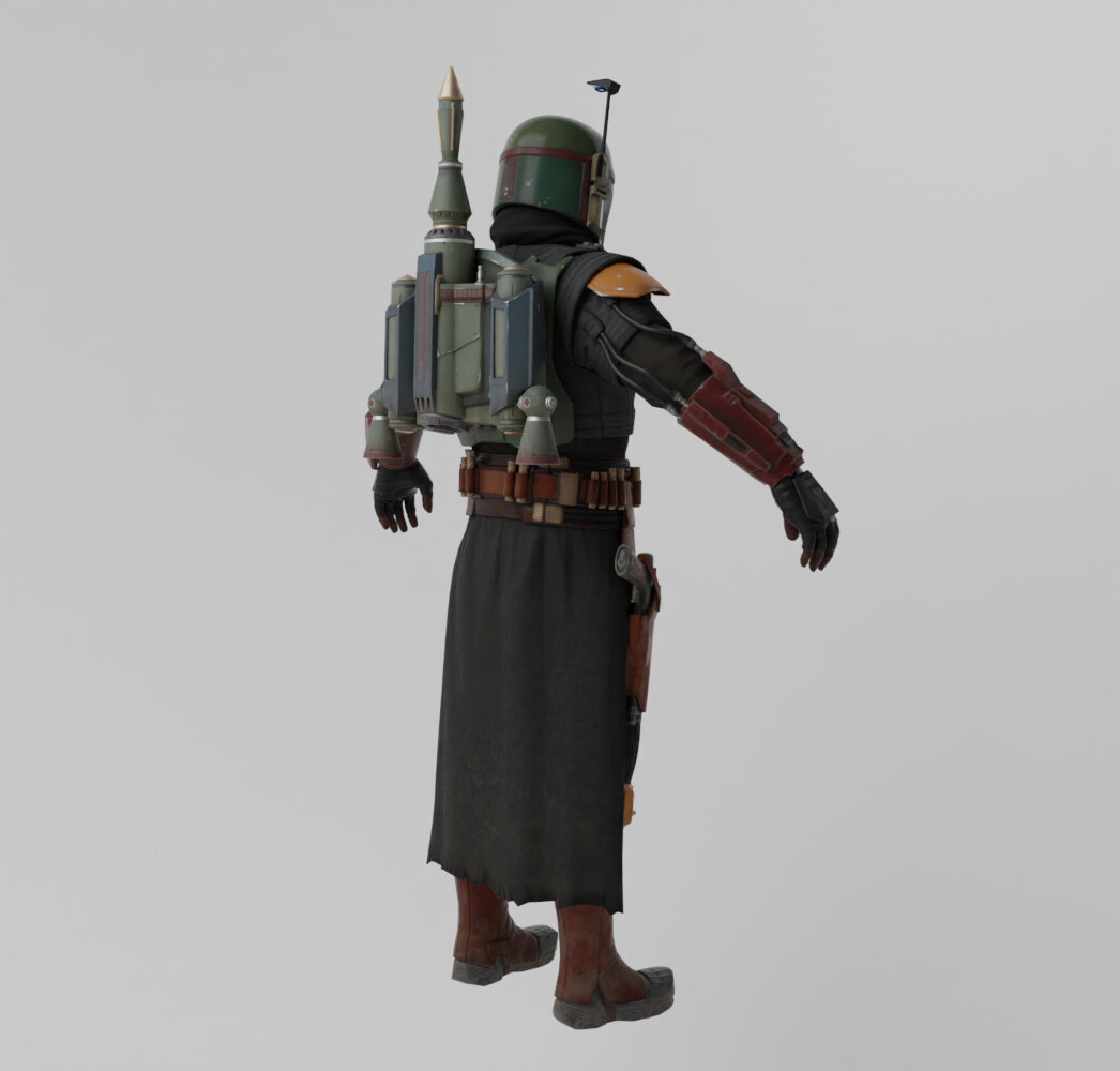 ArtStation - Boba Fett Lowpoly Rigged | Resources