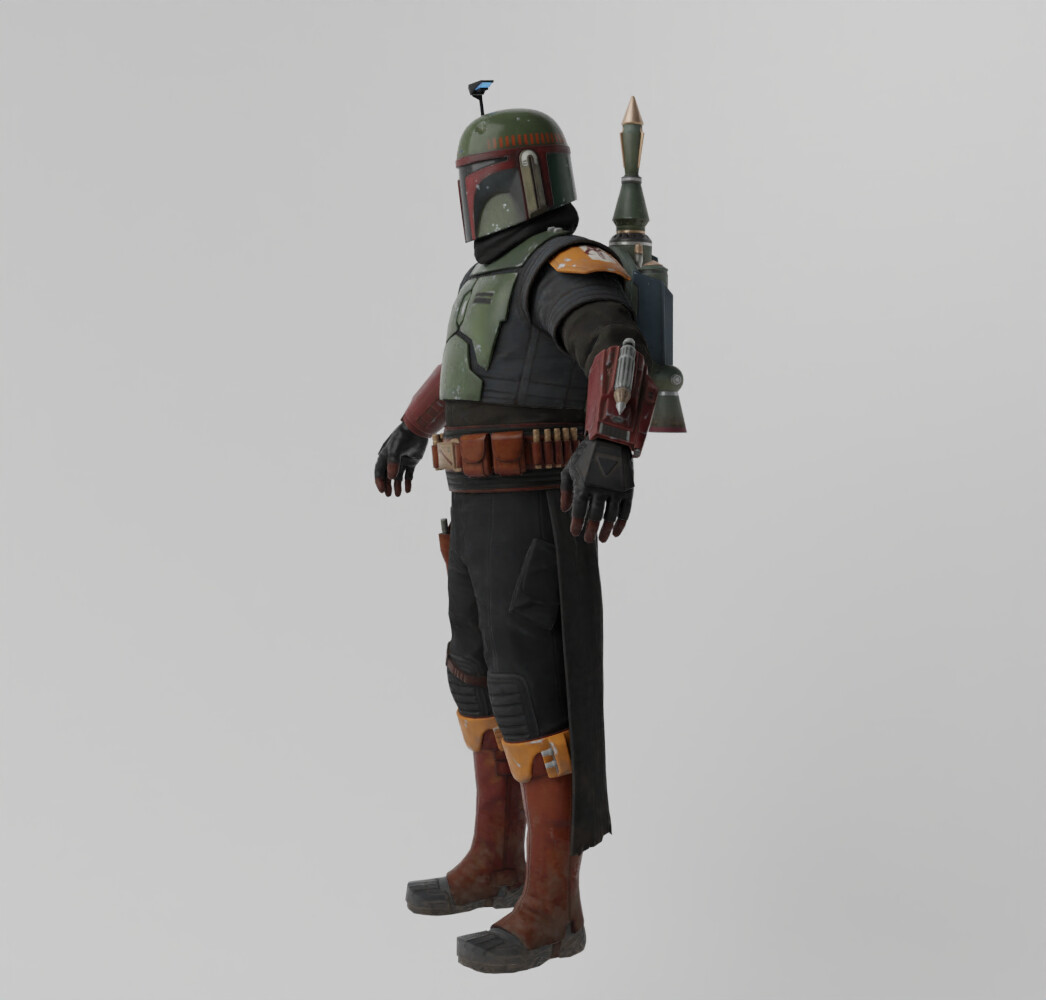 ArtStation - Boba Fett Lowpoly Rigged | Resources