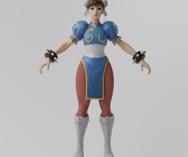 ArtStation - Chun Li Lowpoly Rigged | Resources
