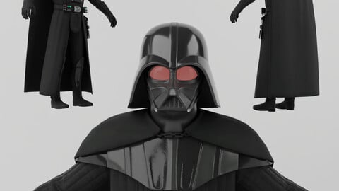 Darth Vader Lowpoly Rigged