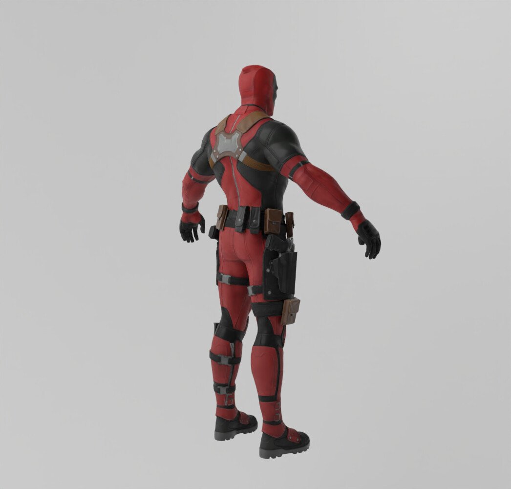 ArtStation - Deadpool Lowpoly Rigged | Resources