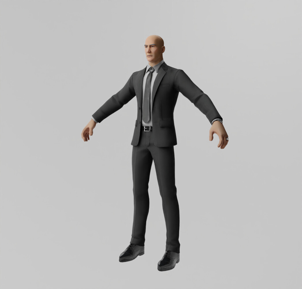 ArtStation - Hitman Lowpoly Rigged | Resources