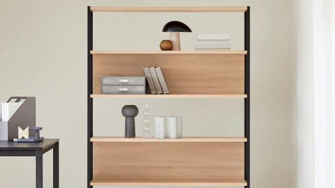 Quattro 1200 5 Tier Iron Bookcase