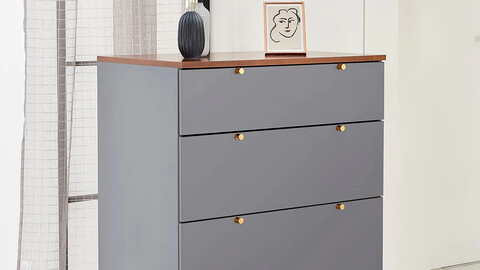 Alex 800 4-tier wide chest of drawers