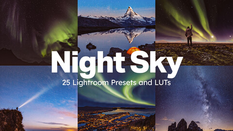 25 Night Sky Lightroom Presets and LUTs