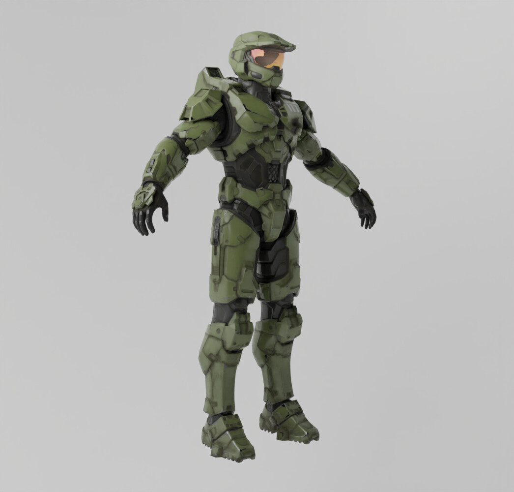 ArtStation - Master Chief Lowpoly Rigged | Resources