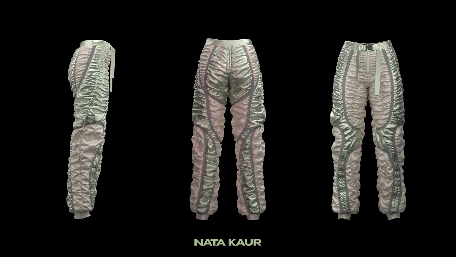 Cyber Sportwear Pants/ Clo 3d/ Marvelous Designer/ Digital Fashion