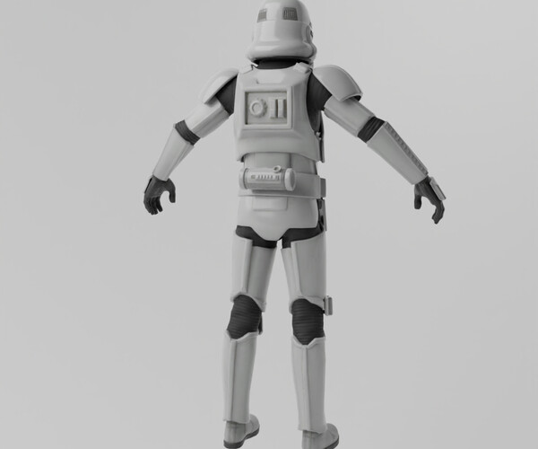 Artstation Stormtrooper Lowpoly Rigged Resources