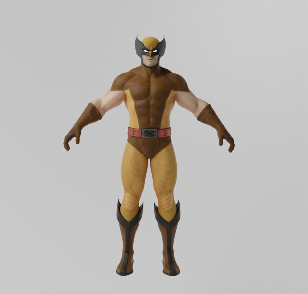 ArtStation - Wolverine Classic Lowpoly Rigged | Resources