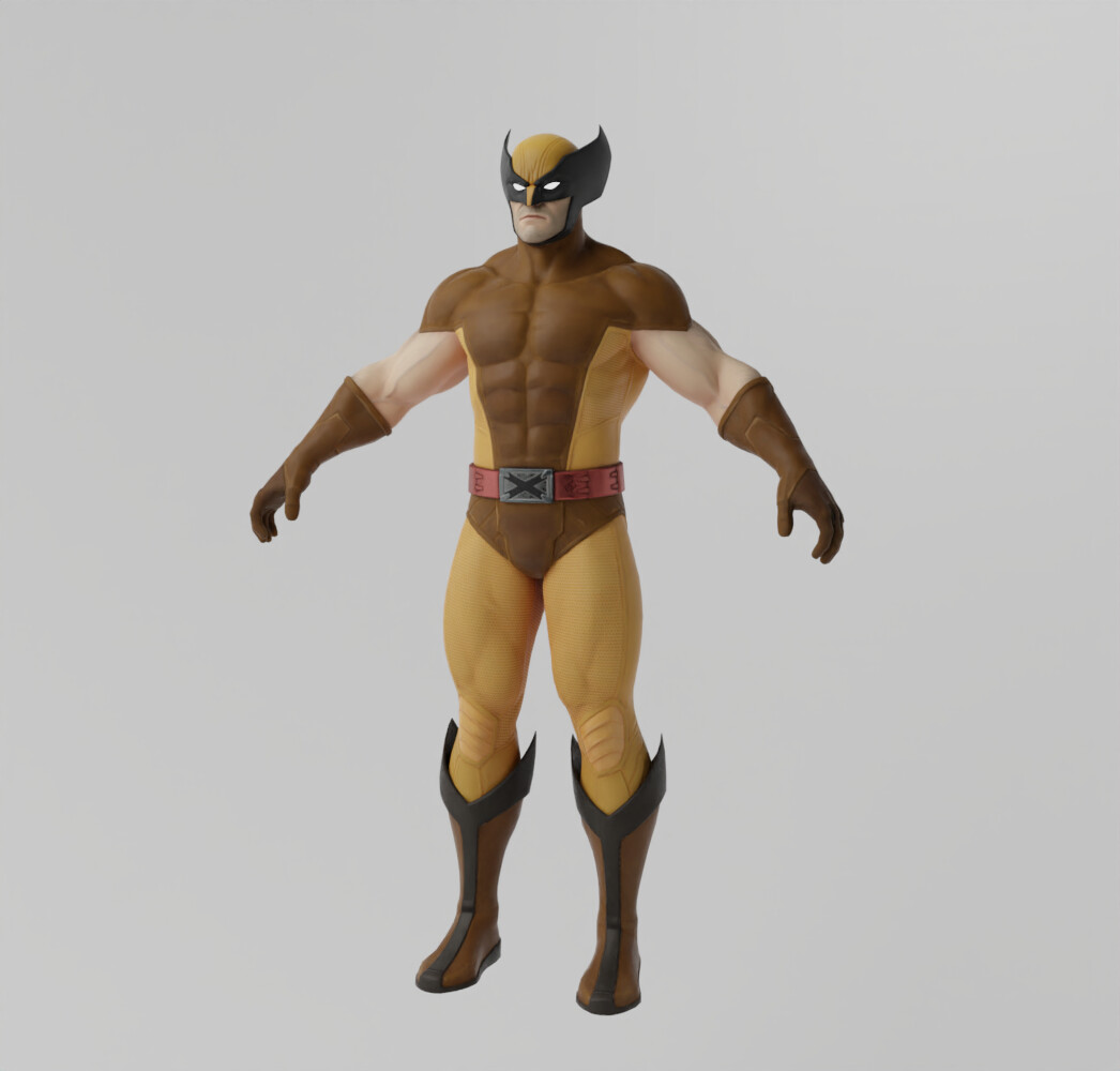 ArtStation - Wolverine Classic Lowpoly Rigged | Resources