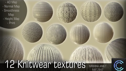 12 Knitwear textures