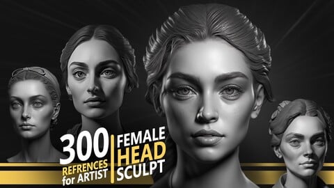 300 Female Head Sculpt - References for Artist