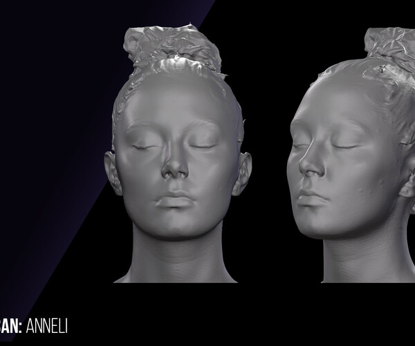 ArtStation Base Head Scan Anneli Resources