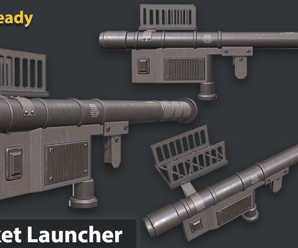 ArtStation - Rocket Launcher Game Ready 3 | Game Assets
