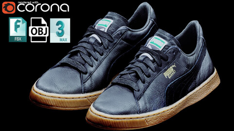Puma Basket Low Leather Shoes Low-poly