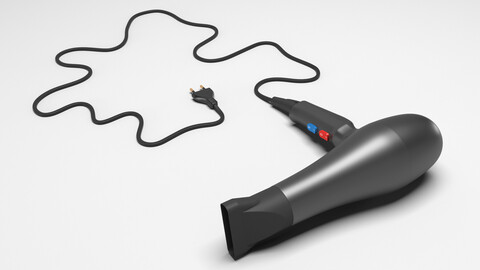 Hair dryer 3d model