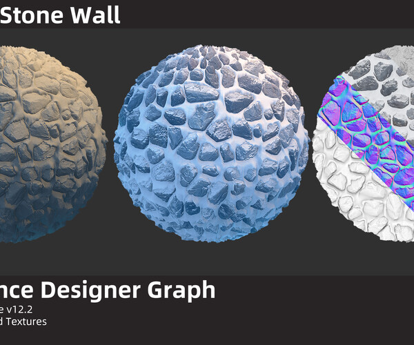 ArtStation - Snowy Stone Wall Material | Substance Designer Graph ...