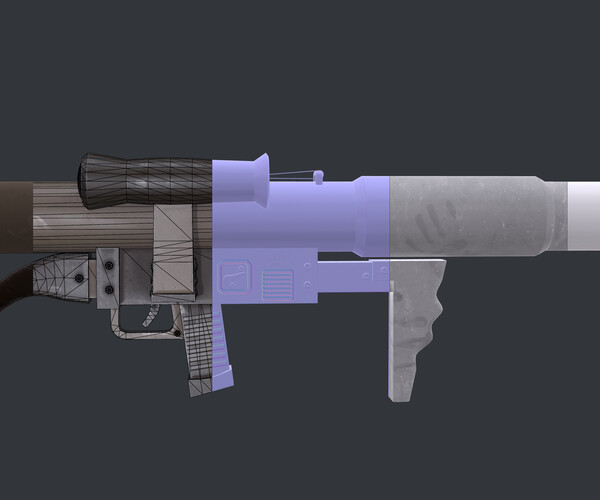 ArtStation - Rocket Launcher Game Ready 4 | Game Assets