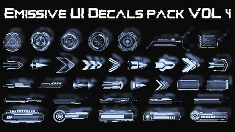 Emissive Ui Decals Pack Vol 4 | Png | Kpack | Decal Machine