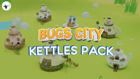 Bugs City - Low Poly Stylized Kettles Pack