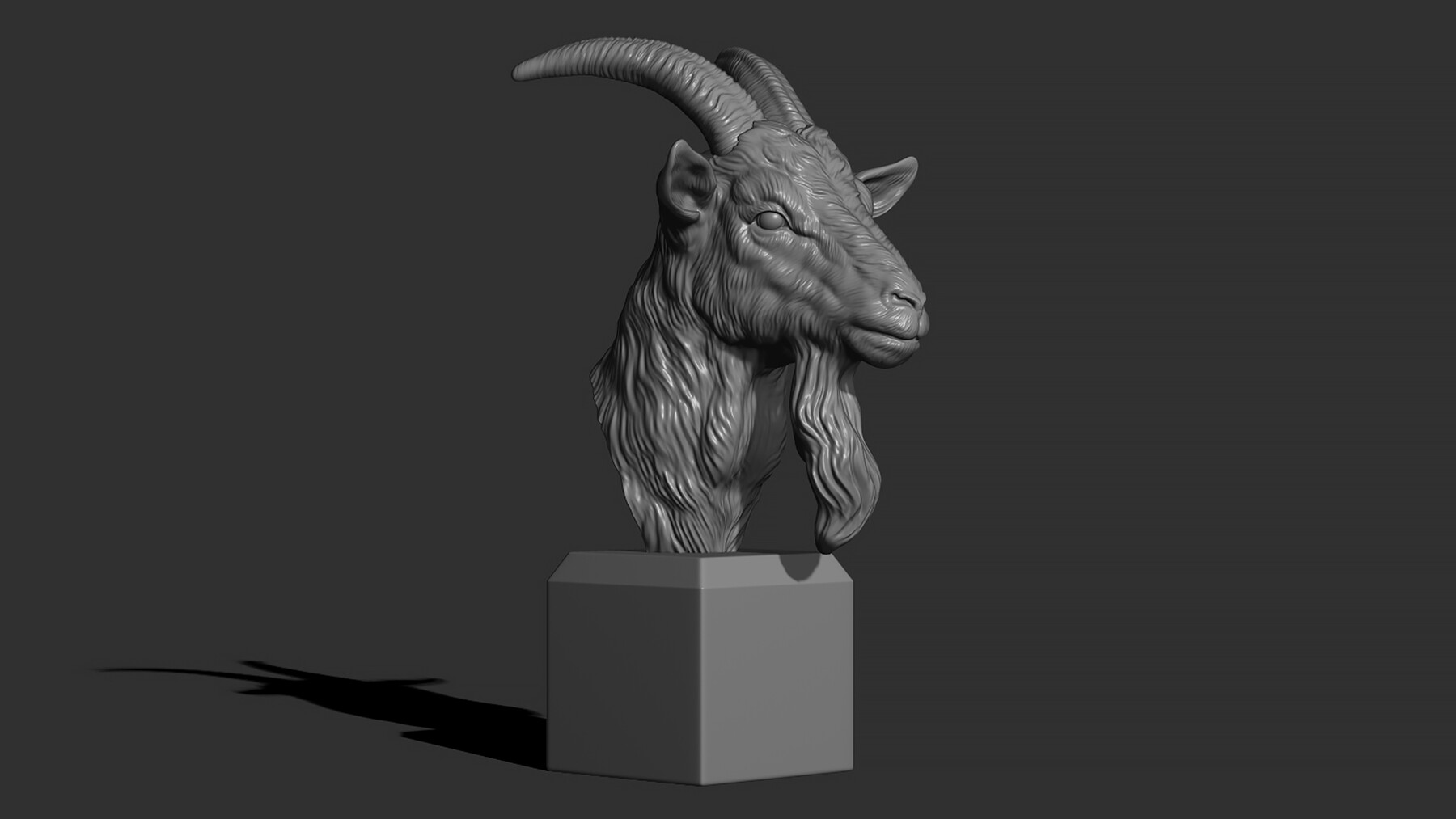 ArtStation - Goat head bust | Resources