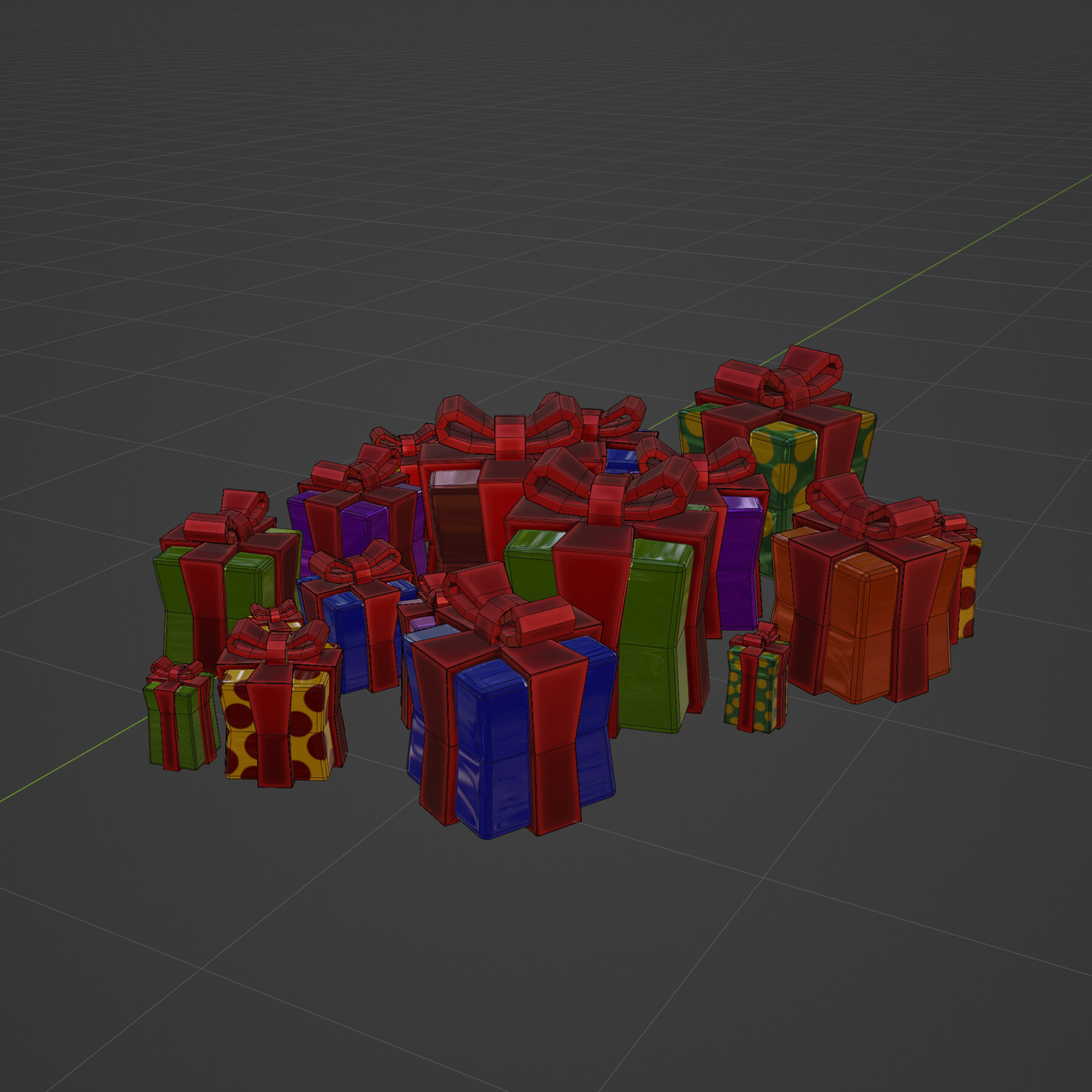 ArtStation - Stylized Christmas Gift Boxes | Game Assets