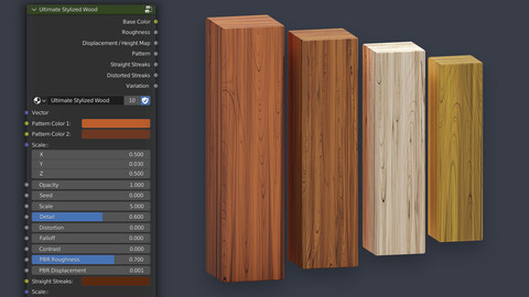 ArtStation - Ultimate Stylized Wood for Blender | Resources