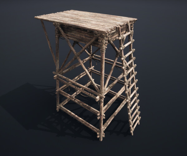 ArtStation - WATCHTOWER PLATFORM MEDIEVAL SLAVIC TOWER VILLAGE ...