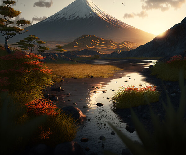 ArtStation - Mount Fuji v2 | Artworks