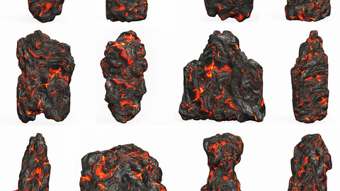 12 Lava Rock Collection