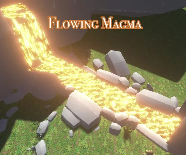 ArtStation - Unity Shader - Flowing Magma | Game Assets