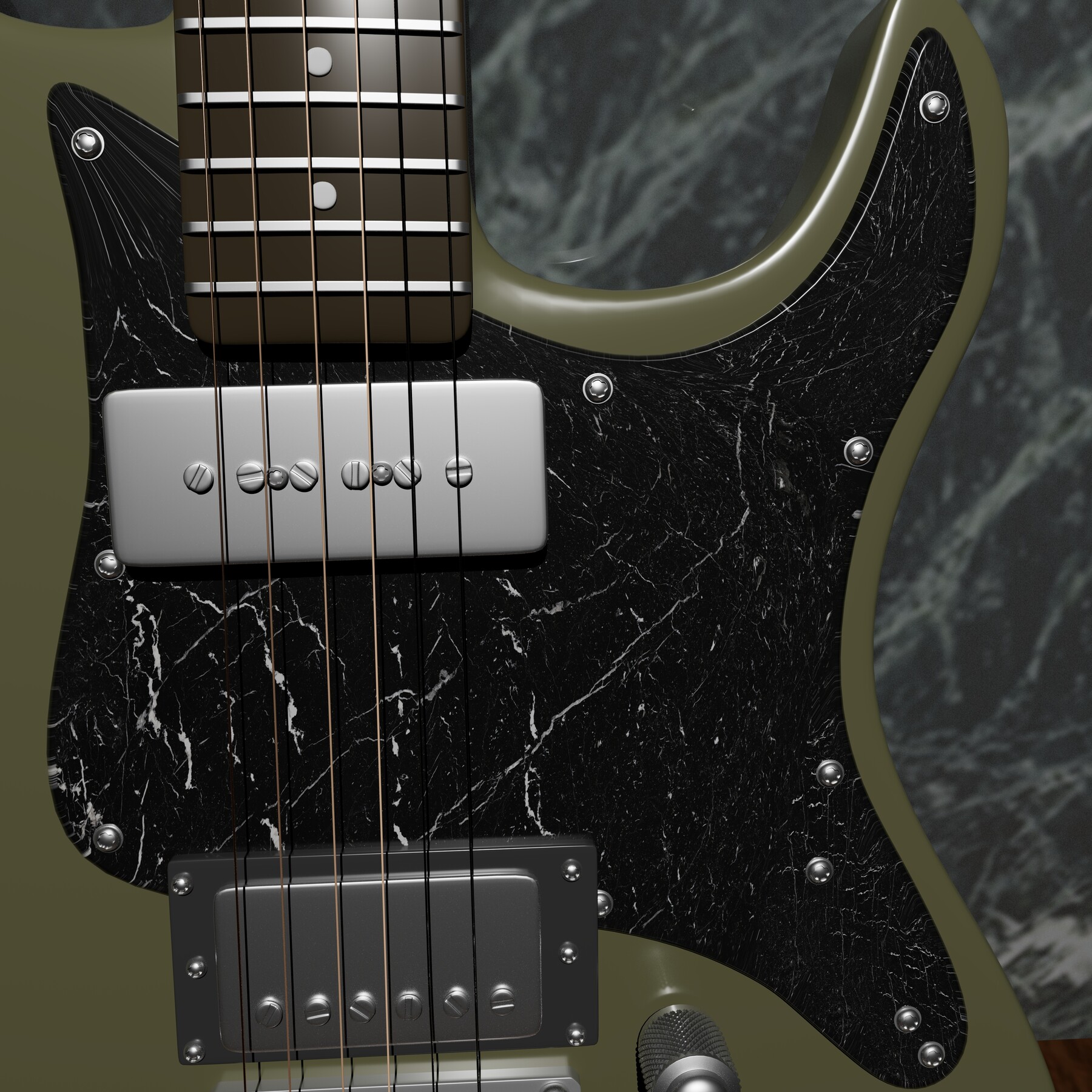 ArtStation Electric Guitar Game Assets
