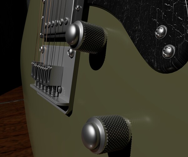 ArtStation Electric Guitar Game Assets