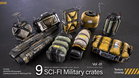 Sci-fi Military Crates (Boxes)