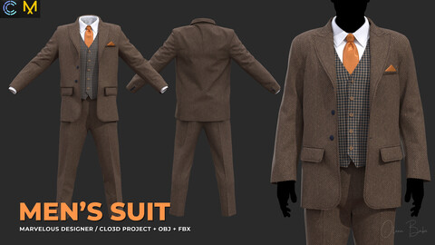 Men's Three Piece Suit