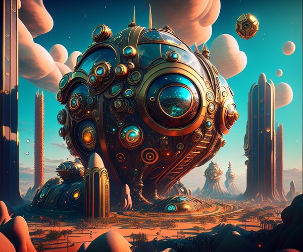 ArtStation - 90 Alien city scenes wallpapers part 2 | Artworks