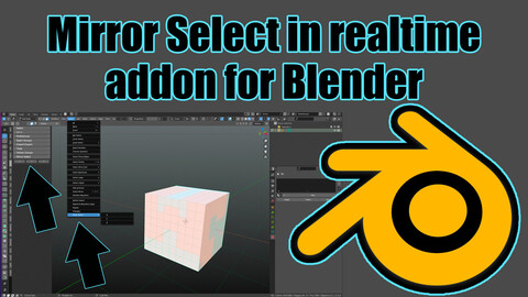Mirror Select now in realtime addon for Blender